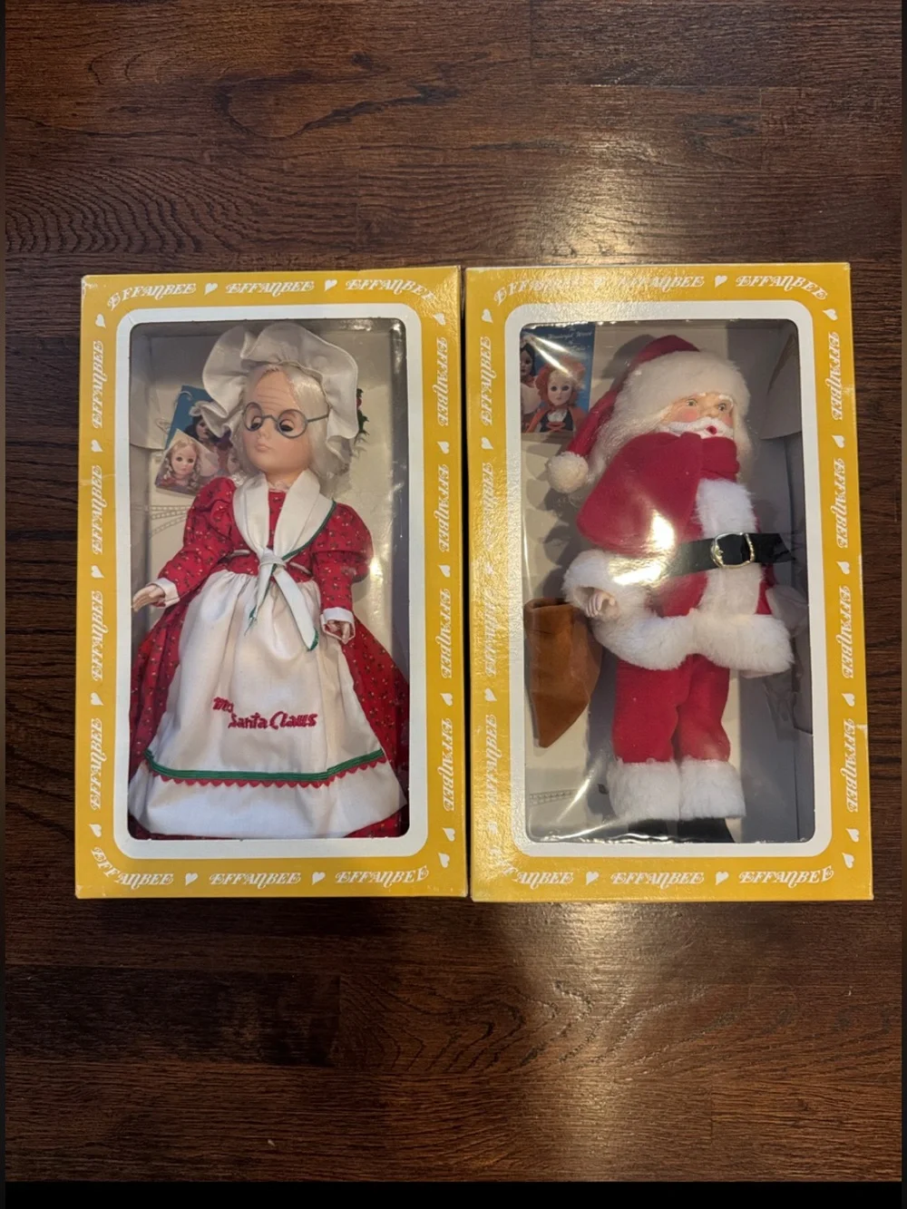 EFFANBEE Santa & Mrs. Claus - Storybook Collector Doll Set - Vintage 80s